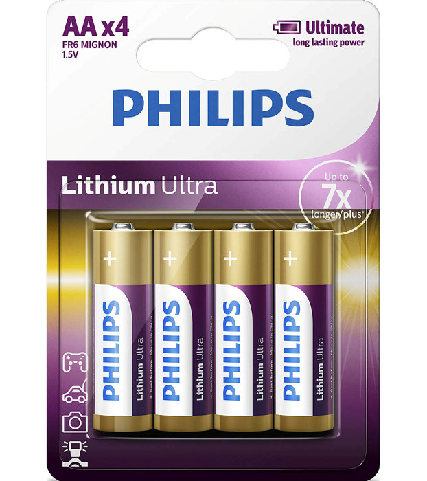 Batteri AA 4-pack Philips