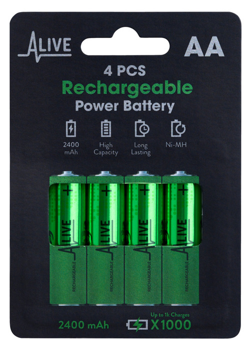 Batteri Uppladdningsbart AA 4-pack