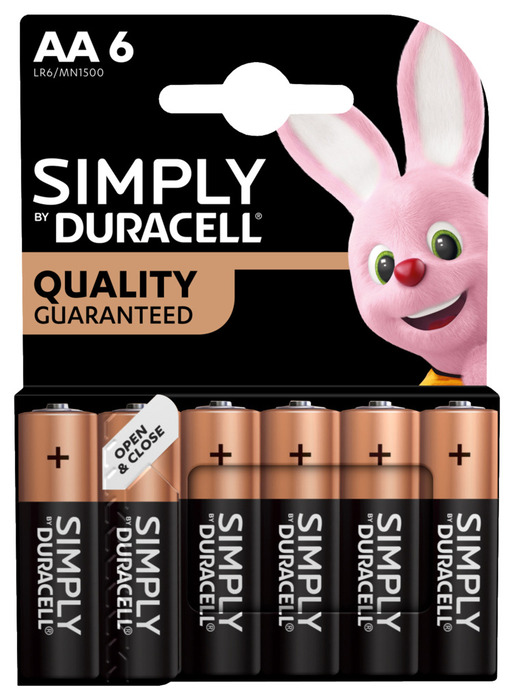 Batteri AA 6-pack Duracell