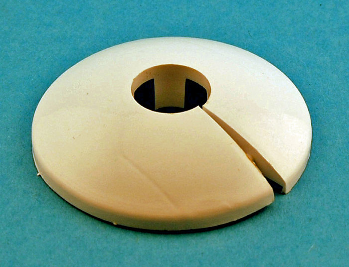 Rörtäckbricka 12 Mm Vit 4-pack