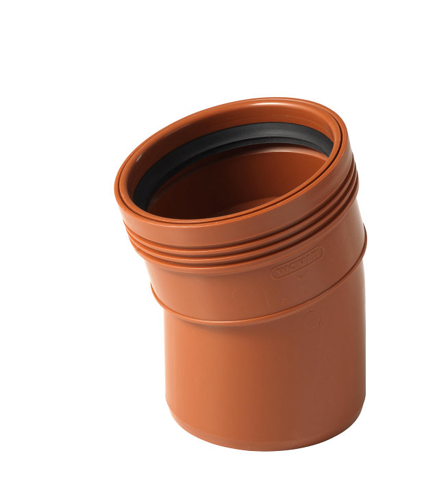 Avloppsböj 15° Pipelife