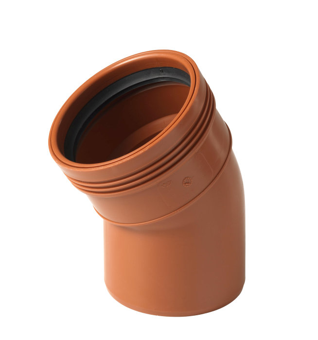 Avloppsböj 110 Mm X 30° Pipelife
