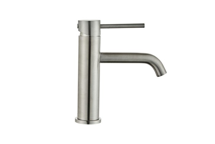 Tvättställsblandare Slim Vinkel Borstad 183 Mm