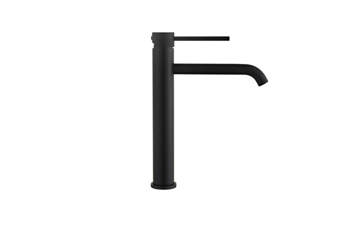 Tvättställsblandare Slim Vinkel Svart 282 Mm