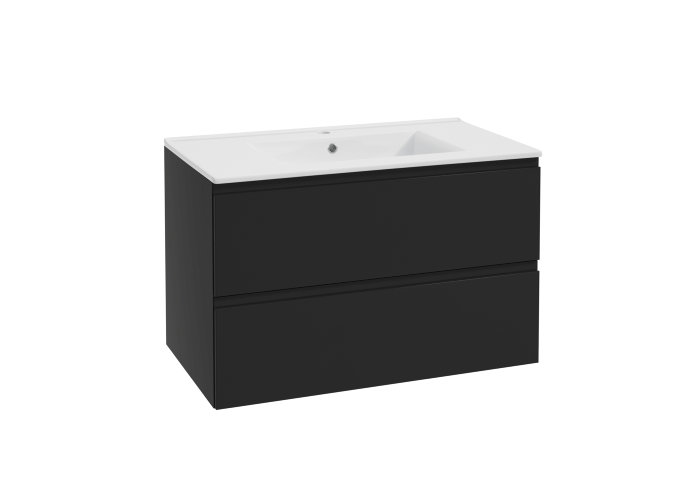 Skåp Deluxe Svart 100 Cm REN