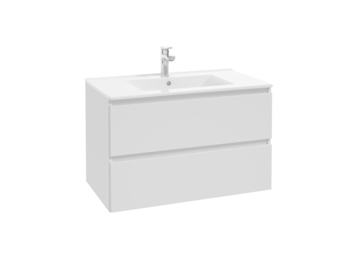 Badrumskommod Deluxe Mattvit 80 Cm REN