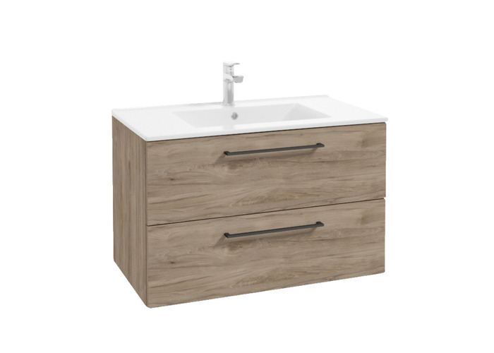 Badrumskommod Deluxe Brunbets Ek 80 Cm REN